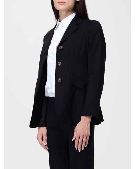 Max Mara Blue Single-Breasted Cropped Blazer