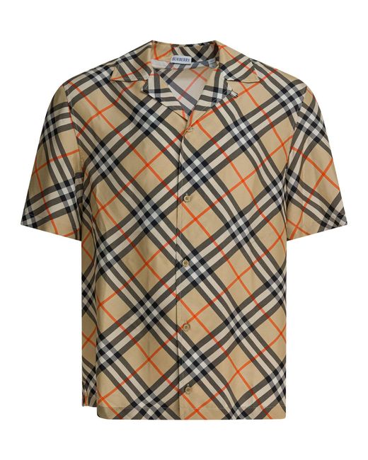 Burberry Gray Oversized Silk Shirt for men