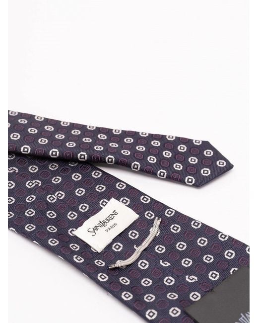 Saint Laurent Blue Tie for men