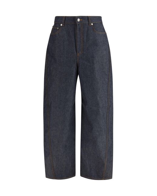 Givenchy Blue Raw Cocoon Pants