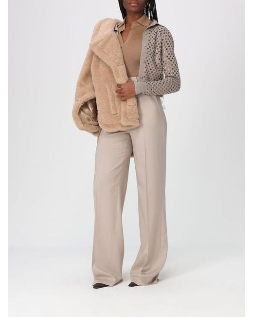 Max Mara Natural Virgin Wool Trousers