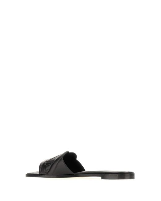 McQueen Black Shoes Slippers