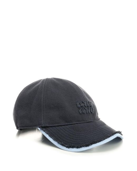 Miu Miu Blue Baseball Cap