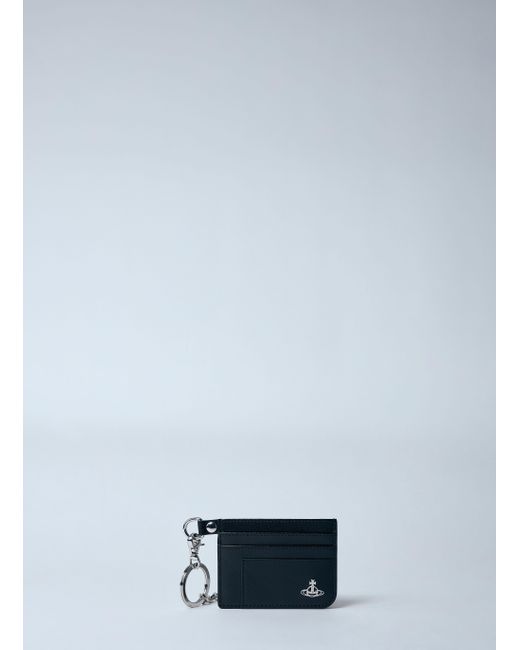 Vivienne Westwood｜CARD HOLDERS (CARD HOLDER FLAT CHAIN Flat Chain Card Holder in ANTHRACITE | Vivienne Westwood®