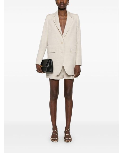 Max Mara Natural Wool Shorts