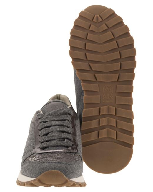 Brunello Cucinelli Gray Runners