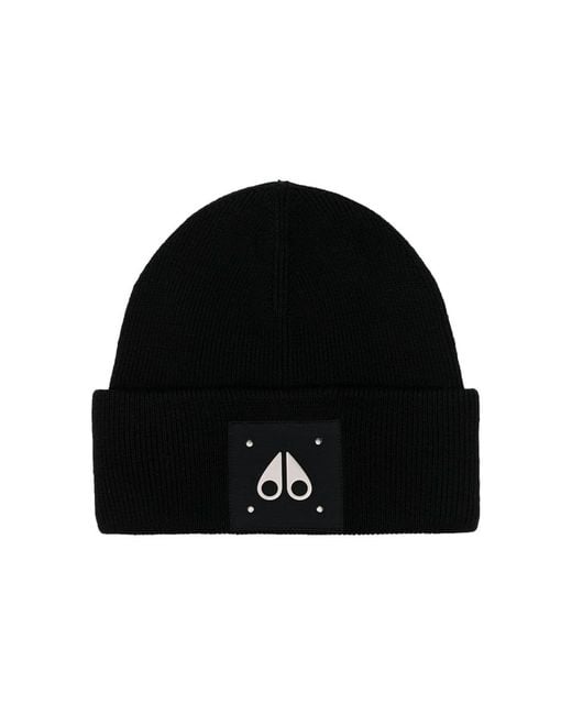 Moose Knuckles Black Hats for men