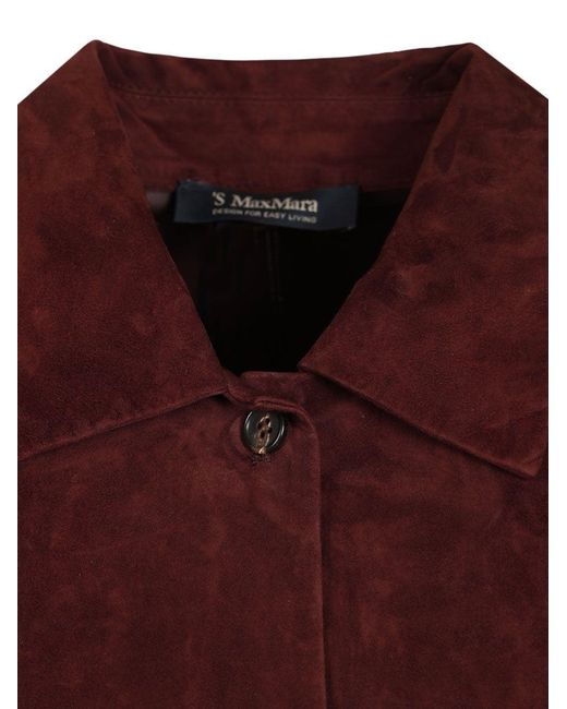 Max Mara Purple Single-Breasted Jacket