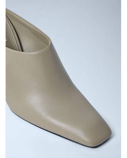 Totême Gray Bar Mules