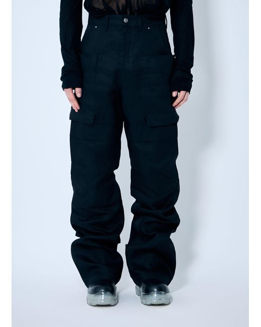 Rick Owens Blue Stefan Cargo Pants for men
