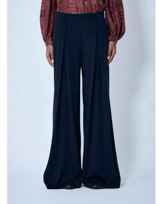 Max Mara Blue Wool Pants