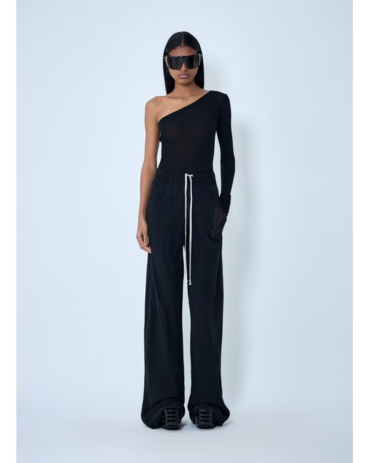 Rick Owens Blue Drawstring Bias Pants