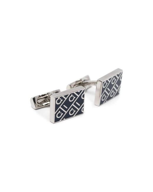 Ferragamo Black Cufflinks & Tie Clips for men