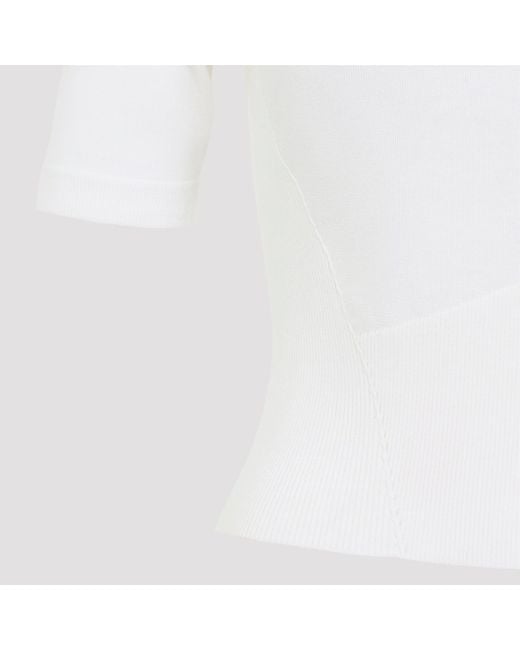 Givenchy White Knit Polo