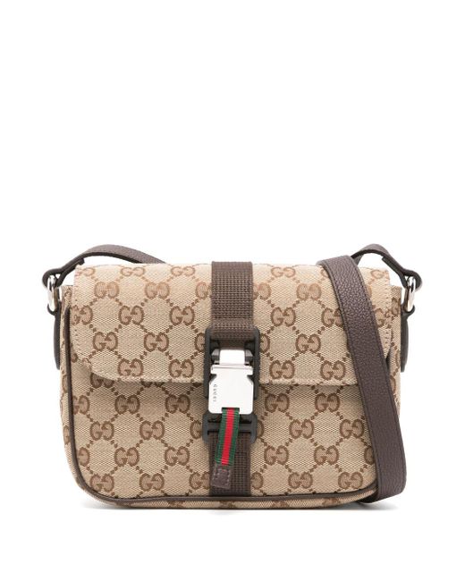 Gucci Brown Gg Mini Messenger Bag for men