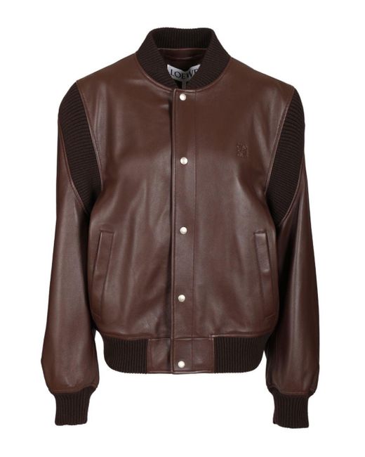 Loewe Brown Lambskin Jacket for men