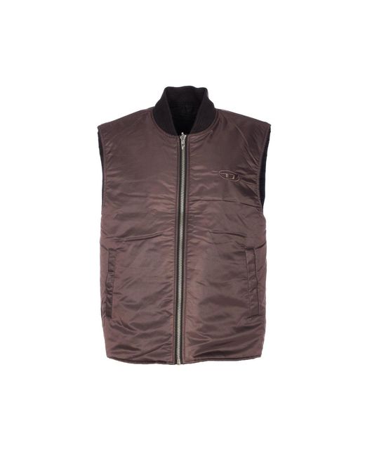 DIESEL Black Logo Reversible W-Type Jacket for men