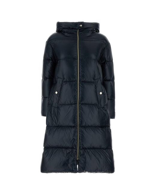 Herno Blue Nylon Down Jacket