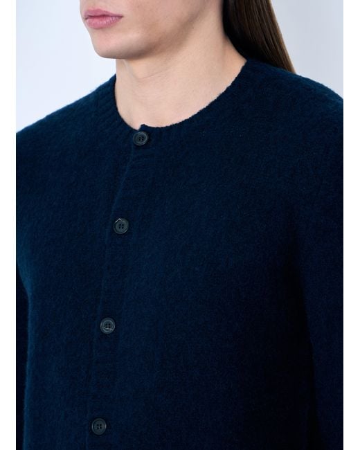 Prada Blue Wool Cardigan for men