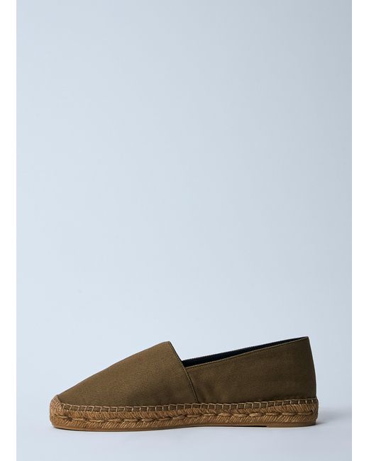 Saint Laurent White Cotton Espadrilles