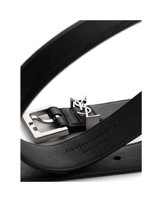 Saint Laurent Black Belts for men