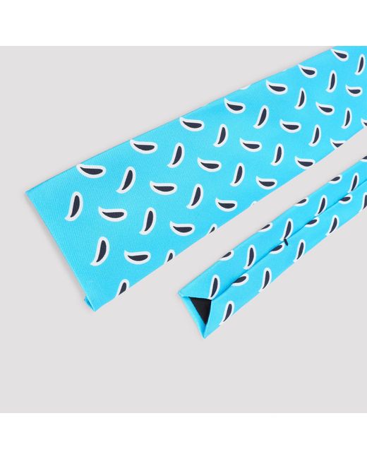 Céline Blue Square-End Tie for men