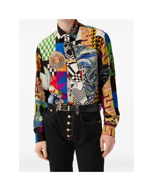 Versace Blue Shirts for men