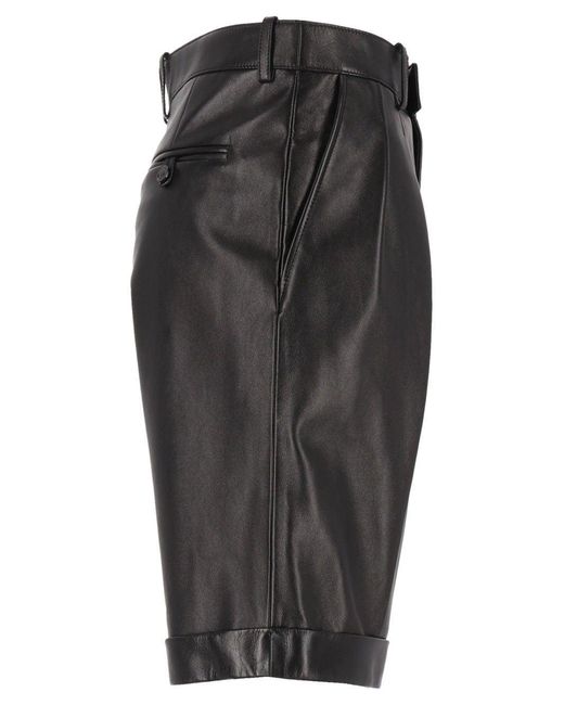 Saint Laurent Black Bermuda