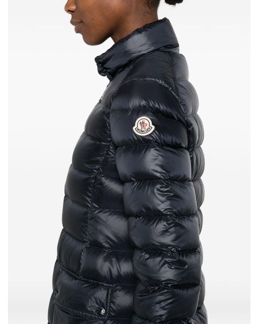 Moncler Blue Genet Long Down Jacket