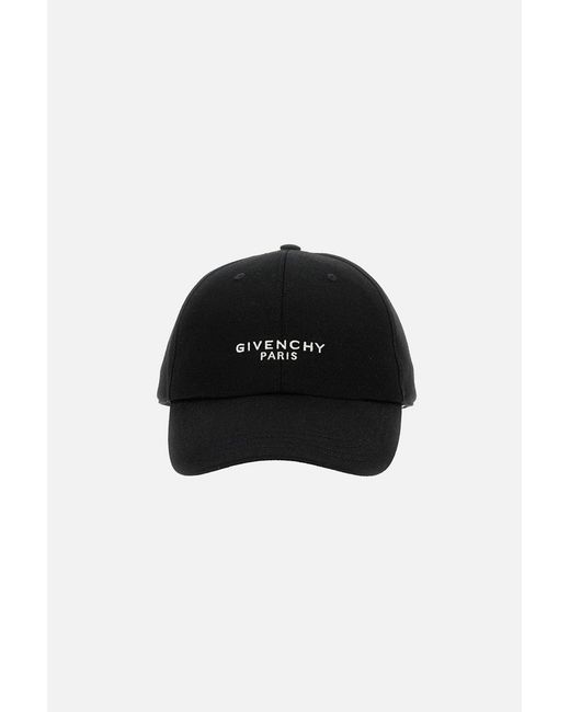 Givenchy Men's Black Embroidered Hat