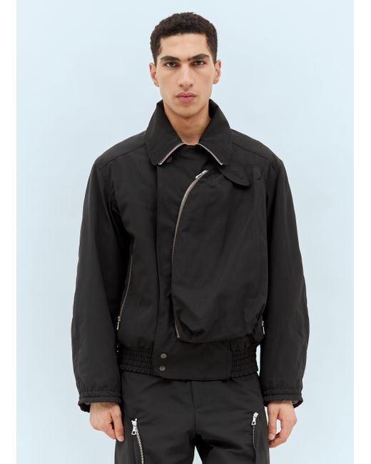 Dries Van Noten Viller Bomber Jacket in Gray for Men | Lyst