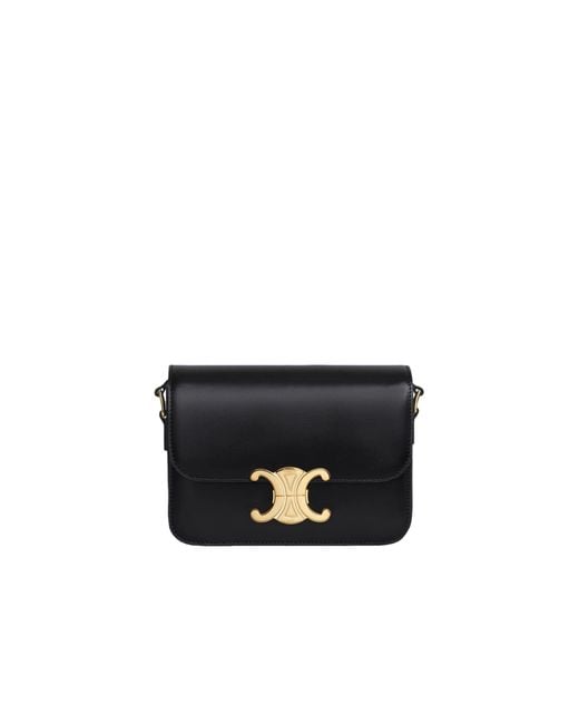 Céline Black Teen Triomphe Shoulder Bag