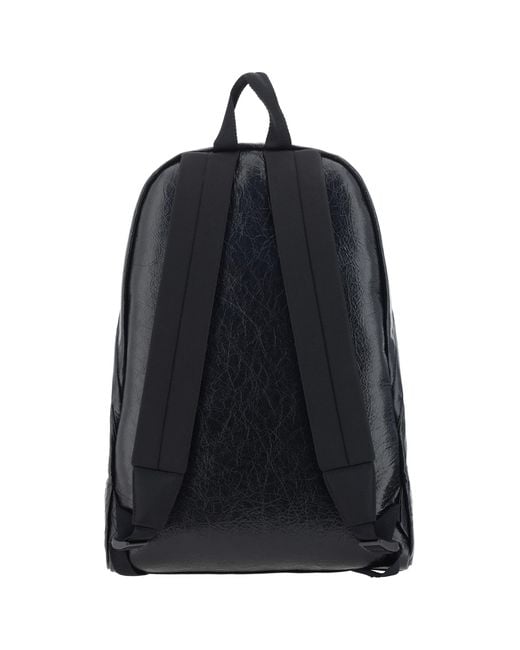Balenciaga Black Explorer Backpack for men