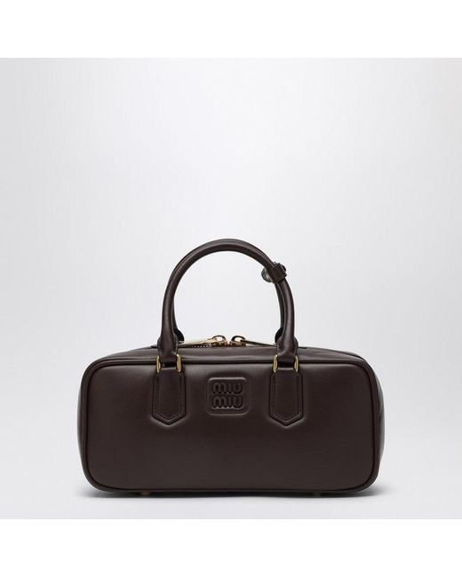 Miu Miu Black Arcadie Large Dark Top Case