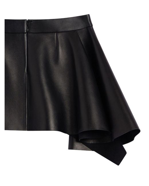 Givenchy Black Leather Mini Skirt