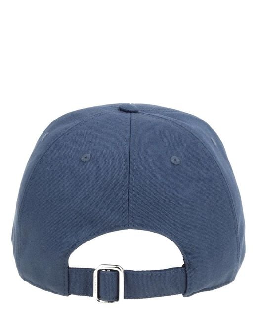 Givenchy Blue Baseball Cap With Embroidered Logo for men