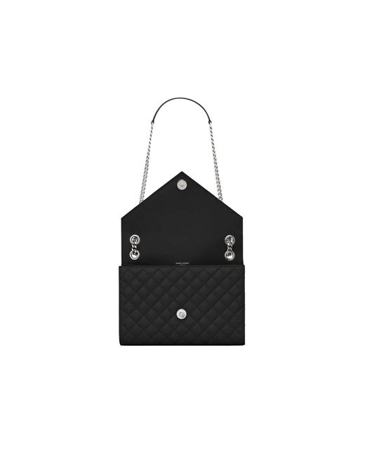 Saint Laurent Black Envelope Medium Bag