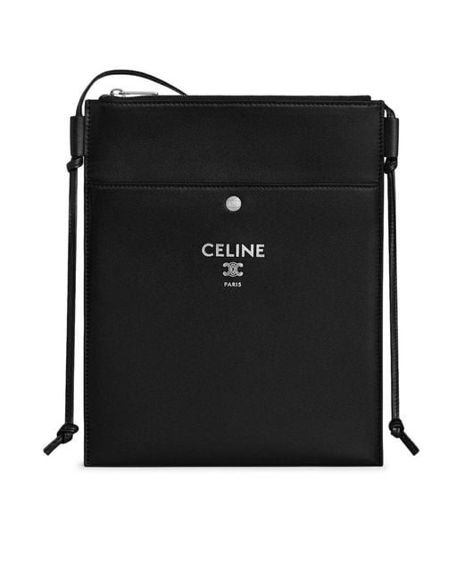 Céline Black Sharp Pouch Take Away for men