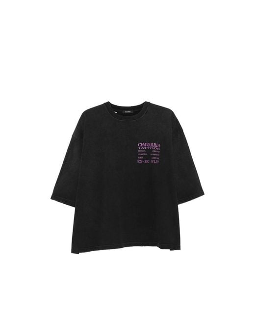 Willy Chavarria Men's Black T-Shirts & Vests