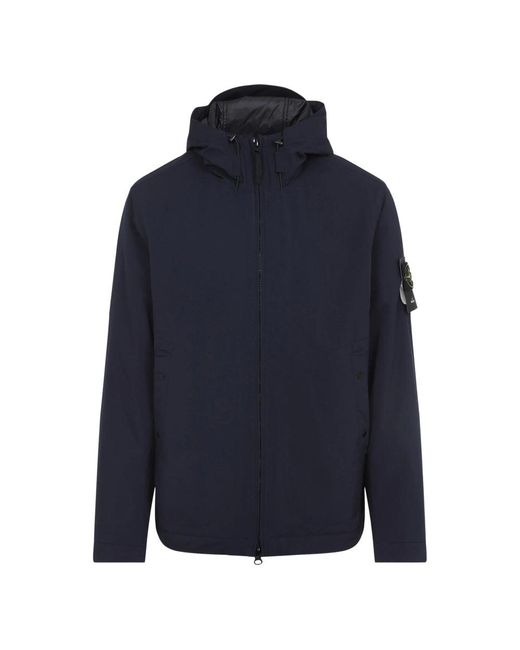Stone Island Blue Jackets for men