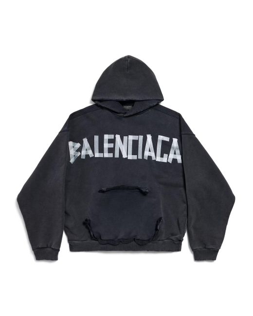 Balenciaga Blue New Tape Type Sweatshirt for men
