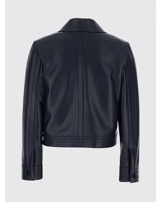 Gucci Blue Smooth Lambskin Slim Fit Shirt Jacket for men