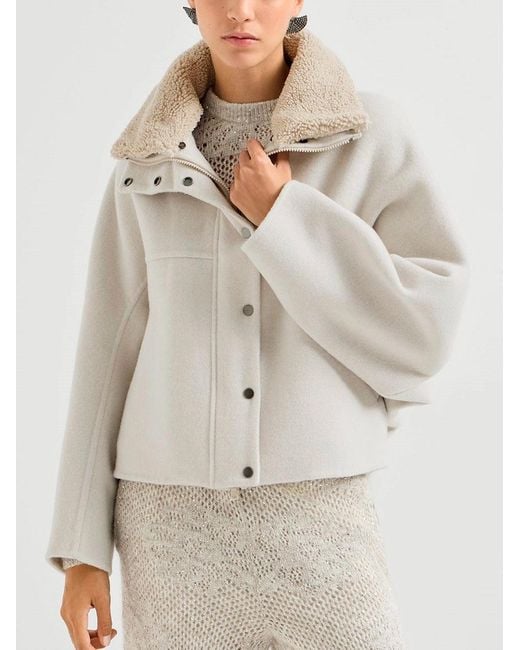 Brunello Cucinelli White Jacket
