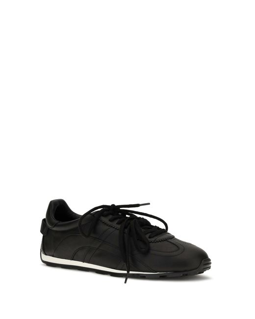 DSquared² Black Leather Sneakers for men