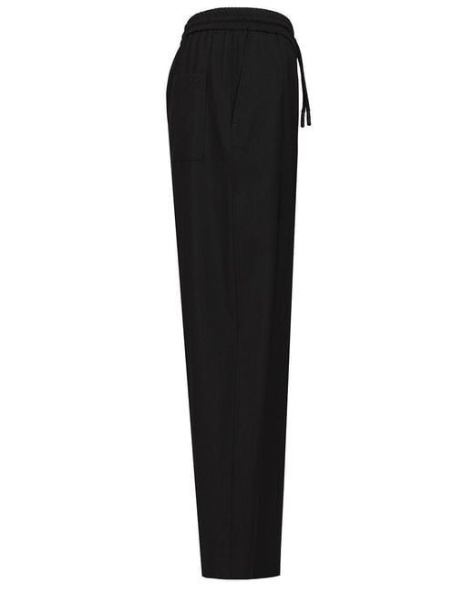 Loewe Black Drawstring Trousers for men