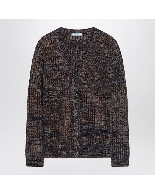 Prada Black Rust Cardigan