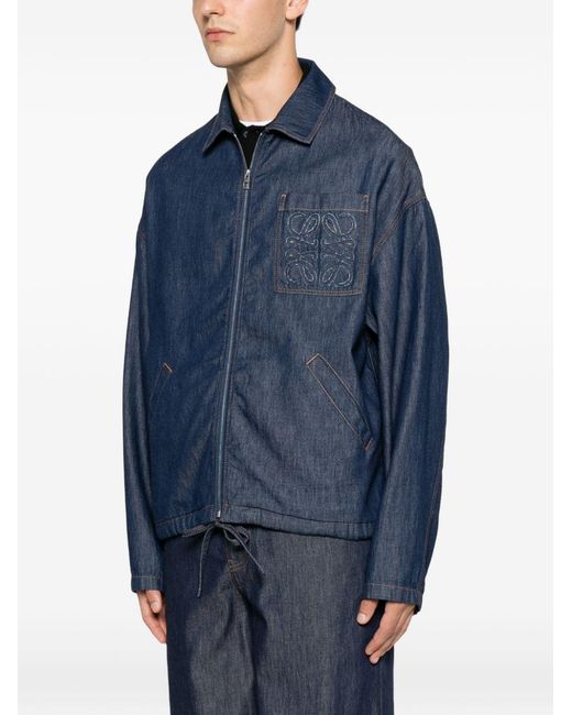 Loewe Blue Denim Zipped Jacket for men