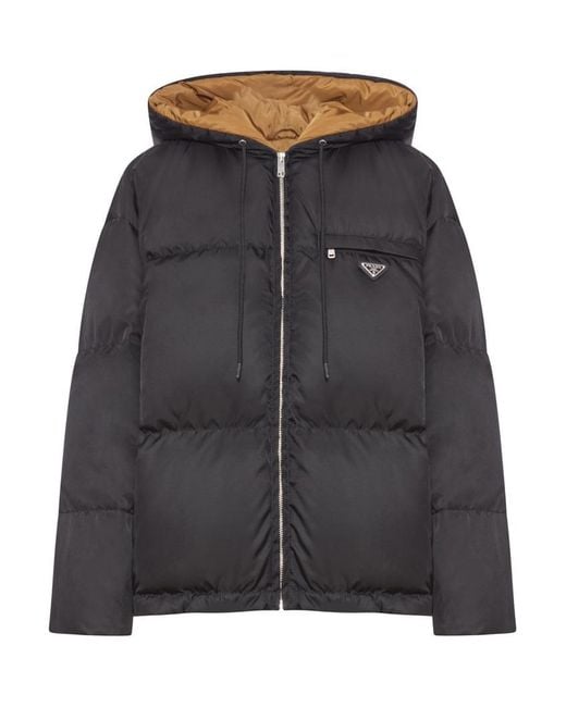 Prada Black Padded Jacket Re-Nylon