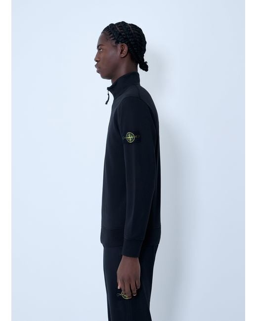 Stone Island Blue Logo Patch Sweater for men
