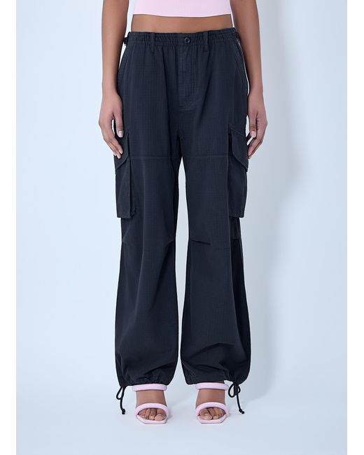 Alexander Wang Blue Drawstring Cargo Trousers